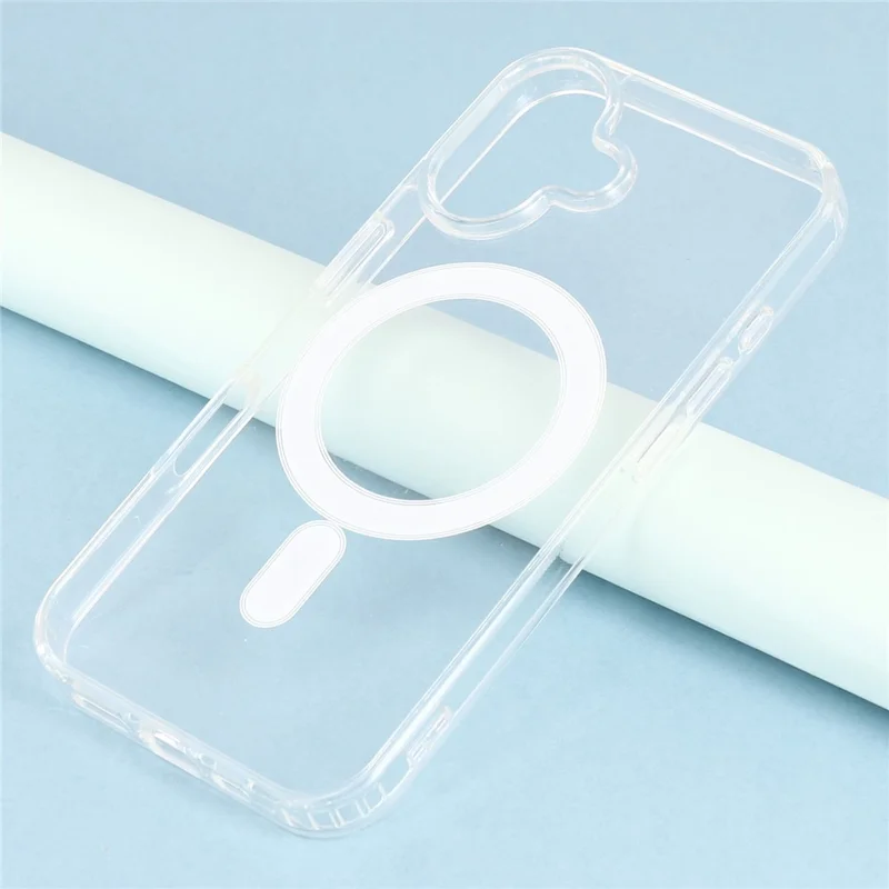 For iPhone 16 Case Compatible with MagSafe TPU + Acrylic Clear Phone Cover