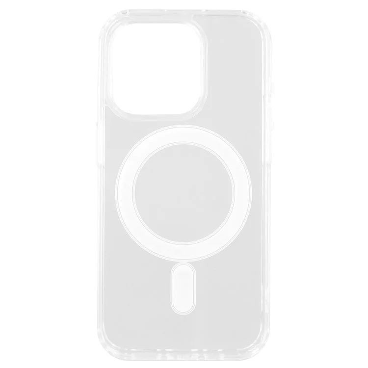 Funda compatible con iPhone 15 Pro Max para MagSafe, de TPU + cubierta de teléfono acrílica transparente
