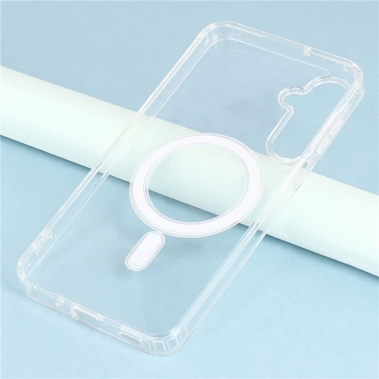 Für Samsung Galaxy A56 5G Hülle kompatibel mit MagSafe TPU + Acryl-Klar Handyhülle