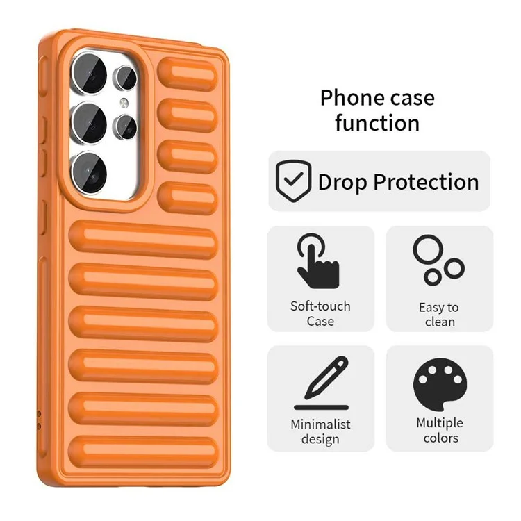 Custodia protettiva in TPU per Samsung Galaxy S25 Ultra - Arancione