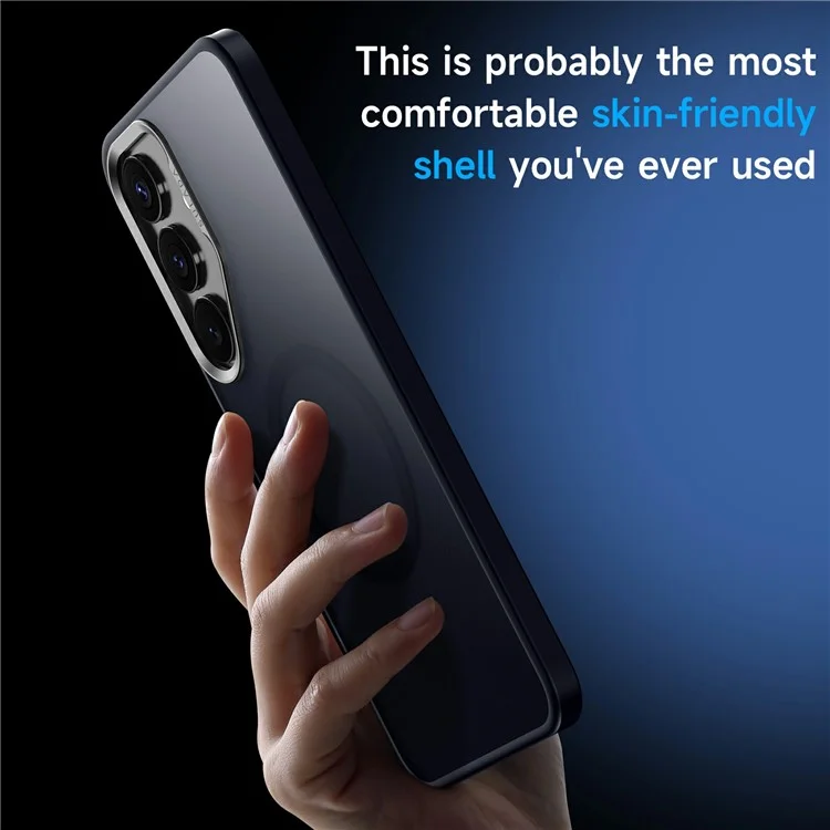 Capa para Samsung Galaxy S25 Ultra da SULADA, compatível com MagSafe, de PC + TPU - Azul
