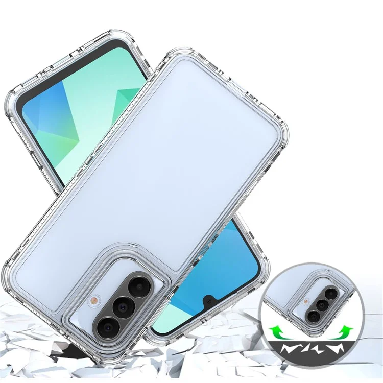 Custodia per Samsung Galaxy A26 5G, antigraffio, in acrilico TPU, cover telefonica trasparente