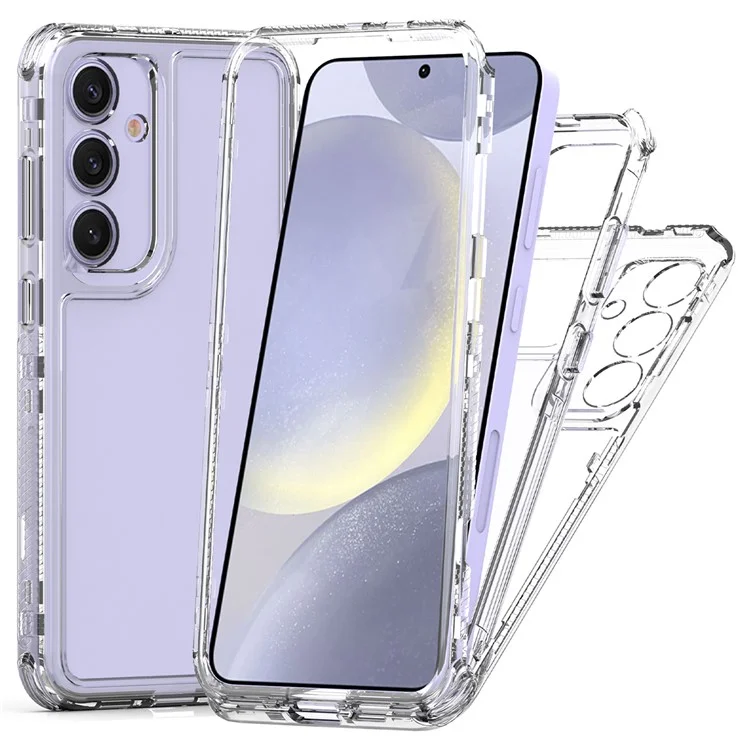 Capa anti-risco de TPU acrílico transparente para Samsung Galaxy S25+ / S24+