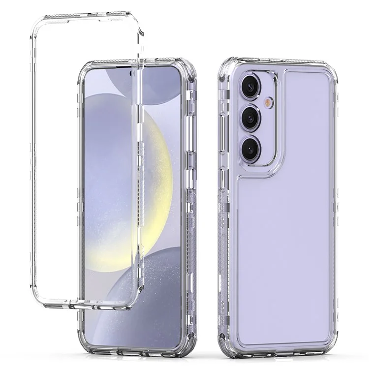 Capa anti-risco de TPU acrílico transparente para Samsung Galaxy S25+ / S24+