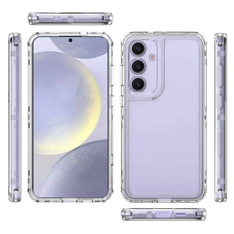 Capa anti-risco de TPU acrílico transparente para Samsung Galaxy S25+ / S24+