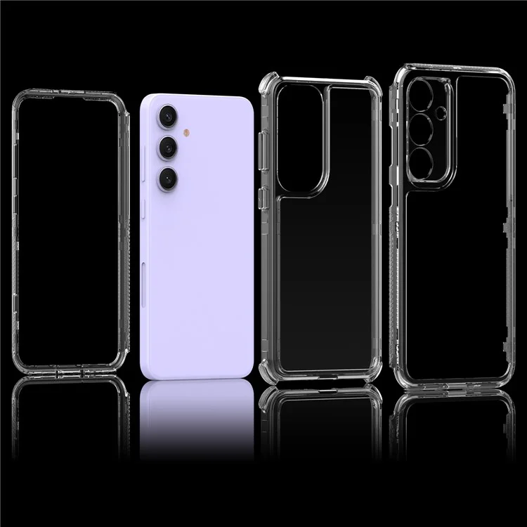 Capa anti-risco de TPU acrílico transparente para Samsung Galaxy S25+ / S24+