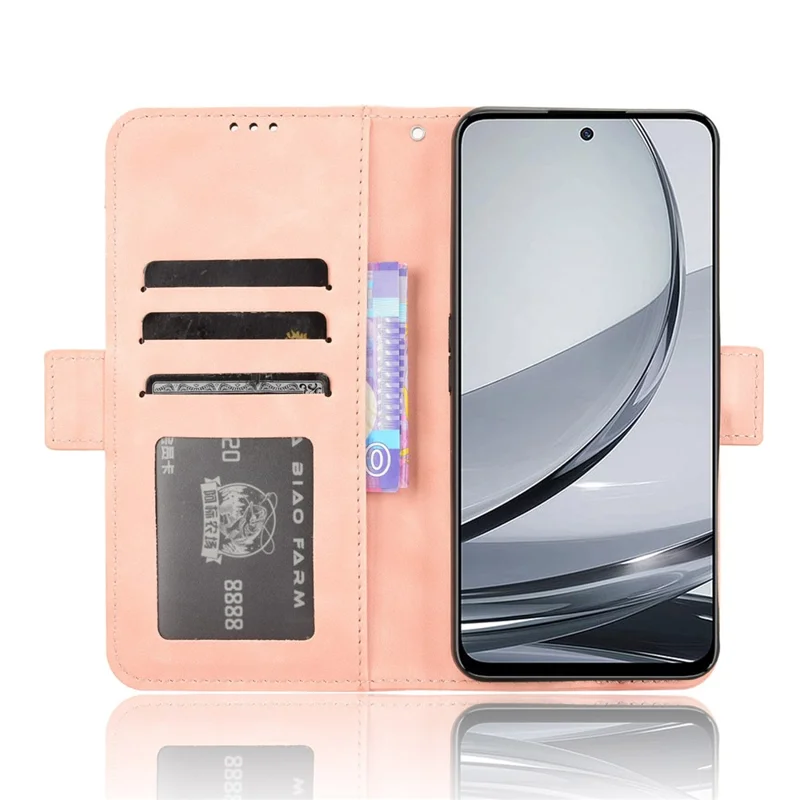 Til ZTE nubia Focus Pro læderetasken Telefonwalletdækning med flere kortslotte - Pink