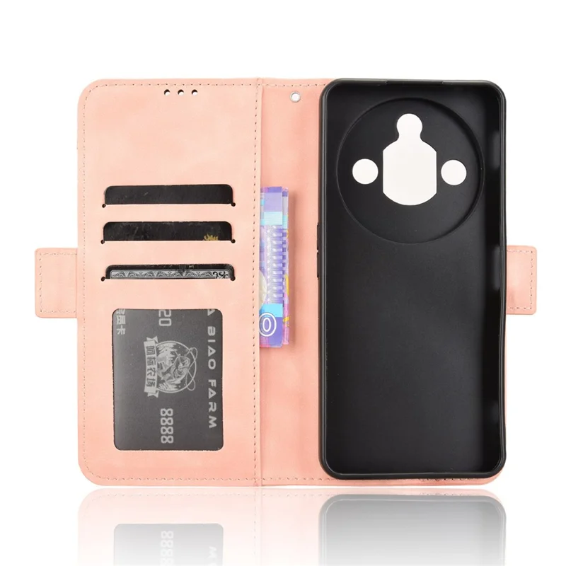 Til ZTE nubia Focus Pro læderetasken Telefonwalletdækning med flere kortslotte - Pink