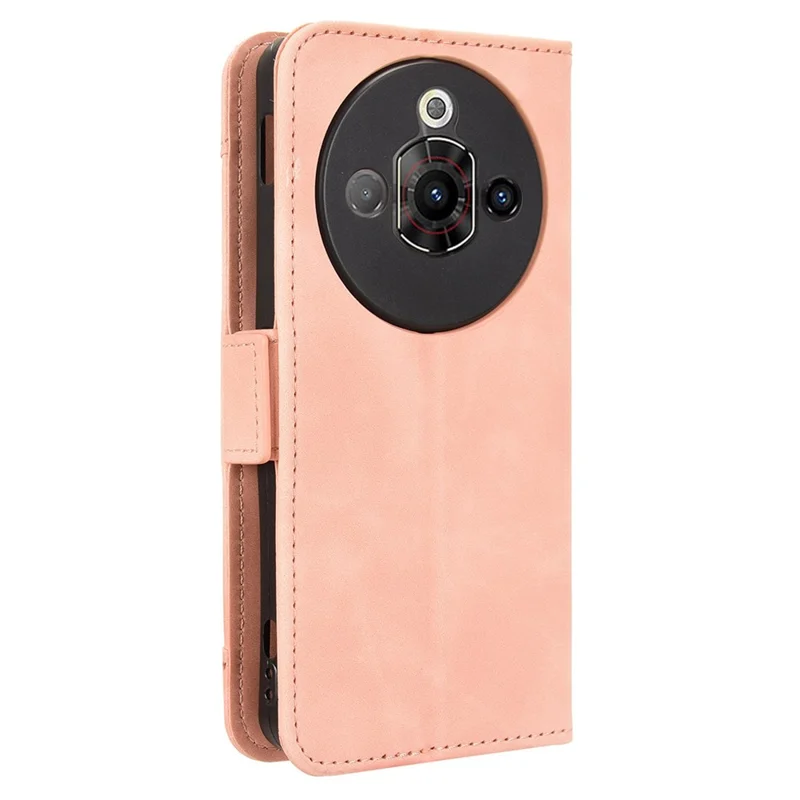 Til ZTE nubia Focus Pro læderetasken Telefonwalletdækning med flere kortslotte - Pink