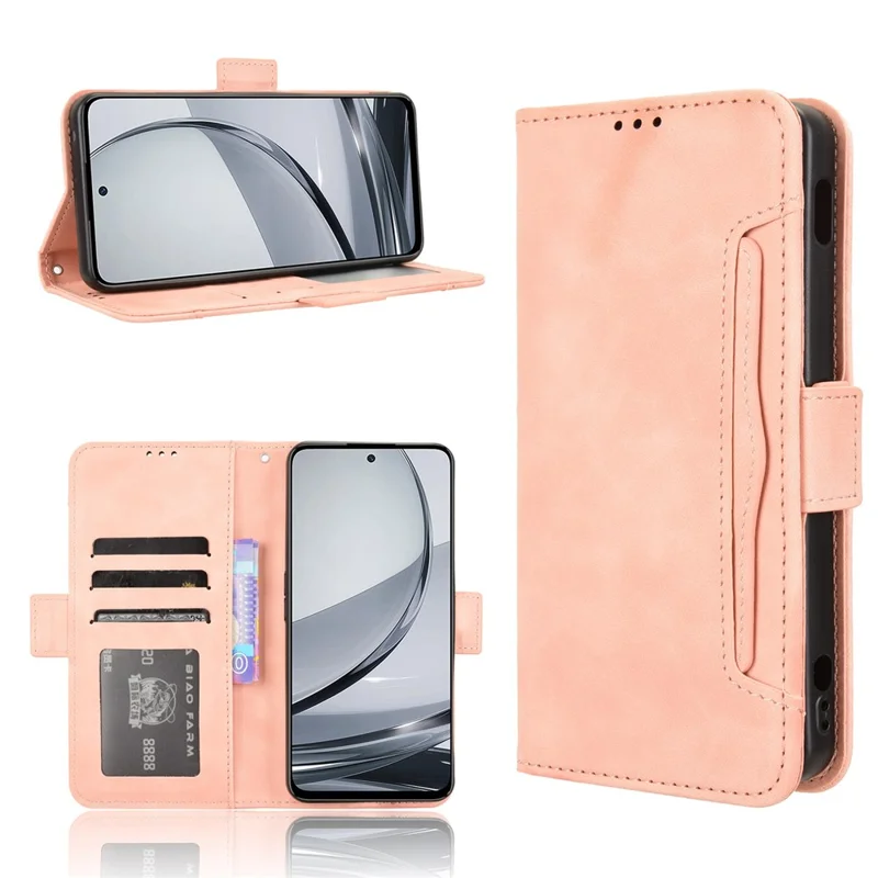 Til ZTE nubia Focus Pro læderetasken Telefonwalletdækning med flere kortslotte - Pink