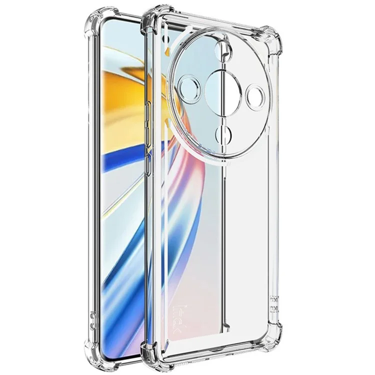 IMAK UX-4 Series для Honor X9b 5G / Magic6 Lite 5G, чехол с прямой рамкой, четырехугольный, противоударный, прозрачный TPU-чехол