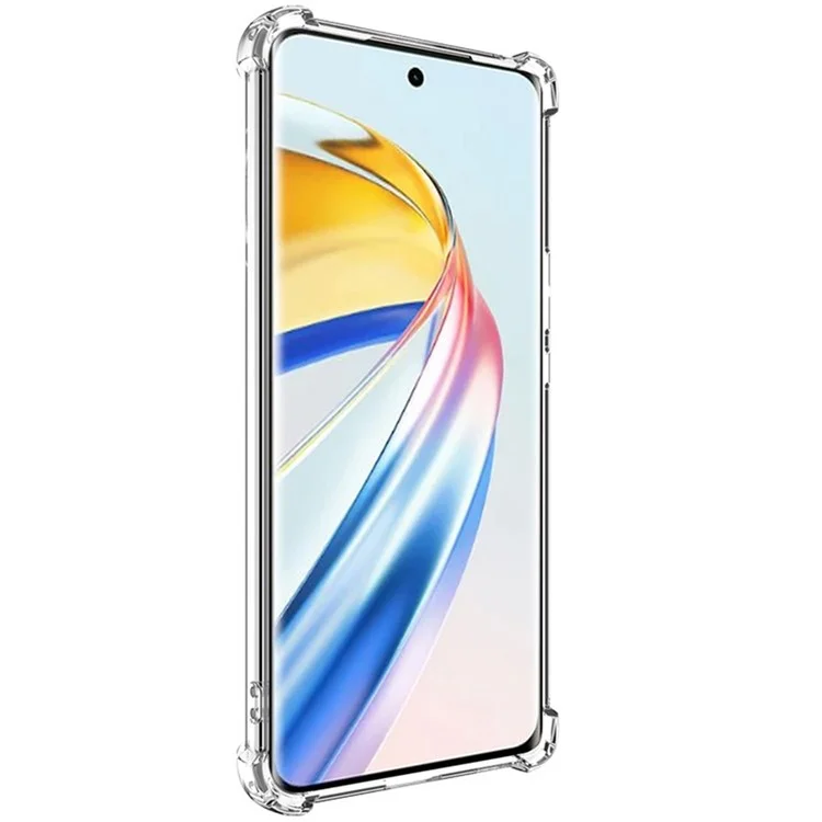 IMAK UX-4 Series для Honor X9b 5G / Magic6 Lite 5G, чехол с прямой рамкой, четырехугольный, противоударный, прозрачный TPU-чехол