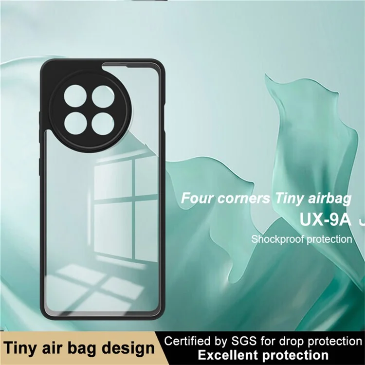 Étui IMAK UX-9A pour OnePlus Ace 5 Pro 5G / Ace 5 5G Coque transparente en TPU+PC avec coins renforcés