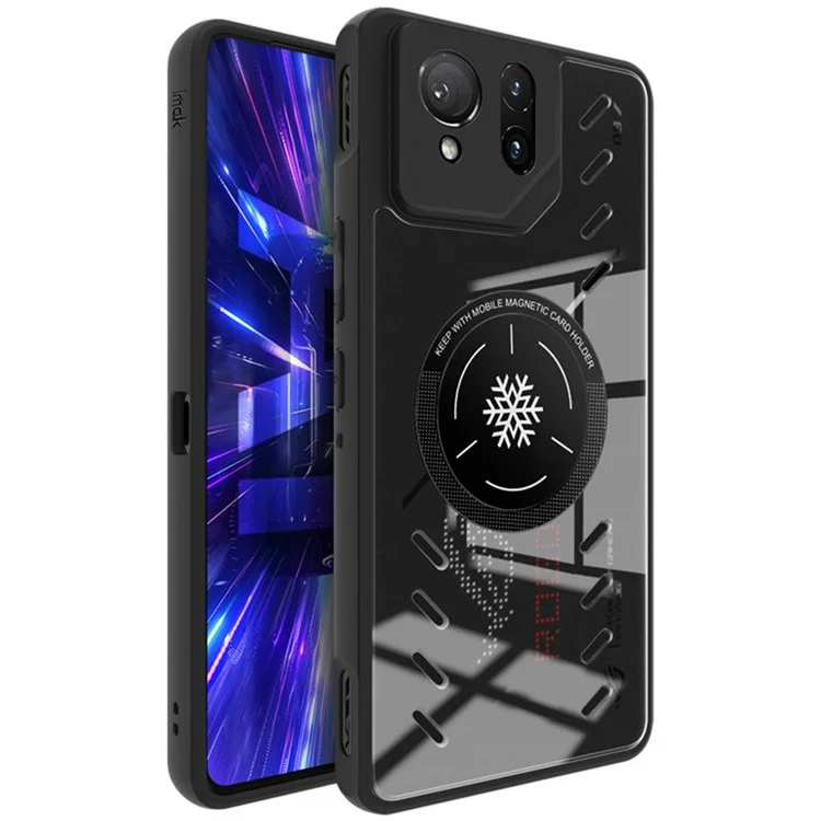 IMAK UX-9A для Asus ROG Phone 9 Pro 5G / Phone 9 5G Прозрачный чехол с рассеиванием тепла ПК ТПУ Чехол для телефона