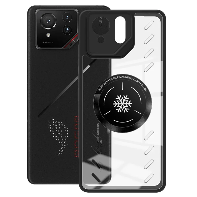 IMAK UX-9A для Asus ROG Phone 9 Pro 5G / Phone 9 5G Прозрачный чехол с рассеиванием тепла ПК ТПУ Чехол для телефона