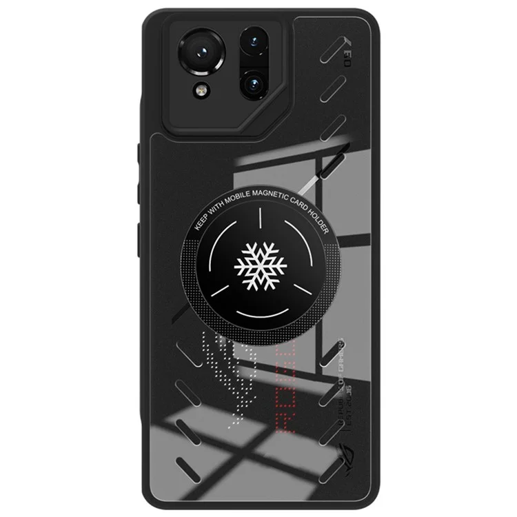IMAK UX-9A для Asus ROG Phone 9 Pro 5G / Phone 9 5G Прозрачный чехол с рассеиванием тепла ПК ТПУ Чехол для телефона
