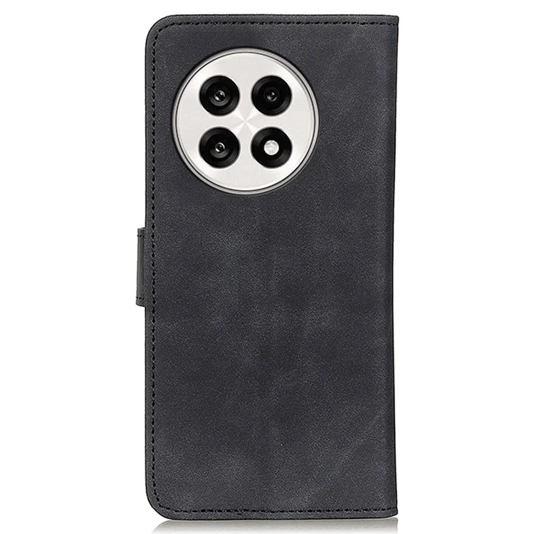 Funda de cuero PU con textura retro para OnePlus 13R 5G / Ace 5 5G - Negro
