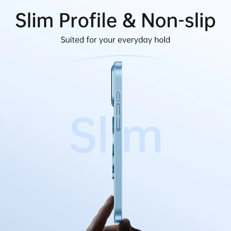 For iPhone 16 Pro Max Case Compatible with MagSafe Hard PC Kickstand Phone Cover - Blue