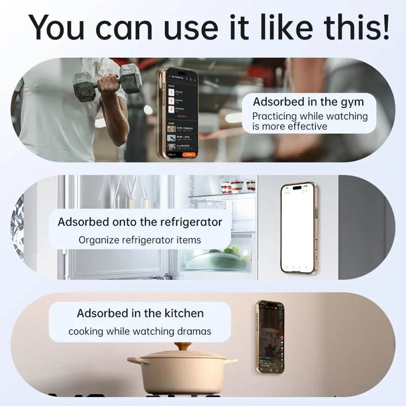 For iPhone 16 Pro Max Case Compatible with MagSafe Suction Cup Kickstand PC Phone Cover - Bronze