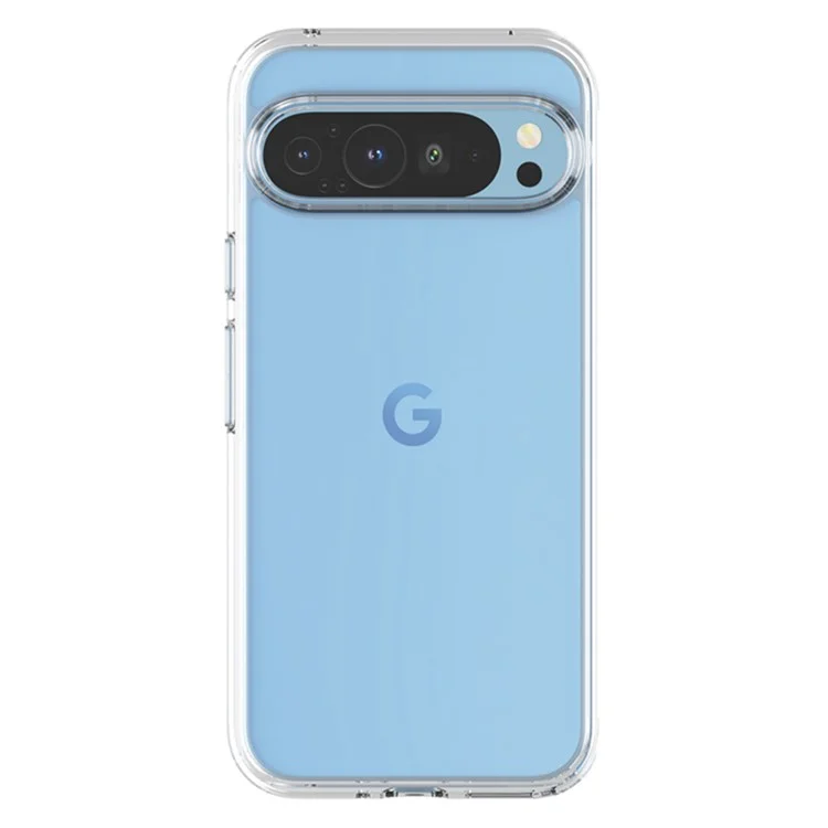 Für Google Pixel 9 Pro XL Hülle PC + TPU stoßfest Klare Handyhülle - Transparent Weiß