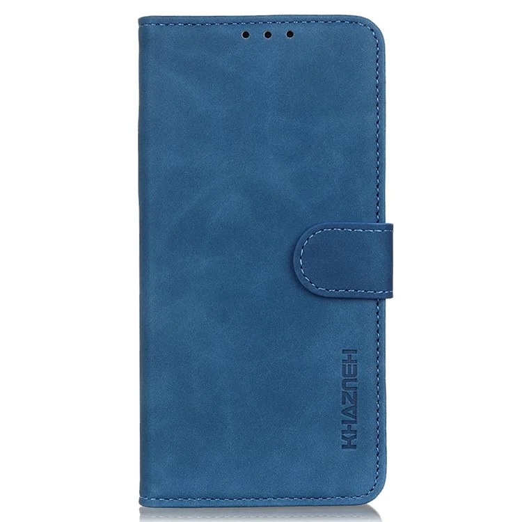 KHAZNEH для Xiaomi Poco M4 5G / M5 5G, чехол-бумажник из искусственной кожи, ретро-текстура, противоударный, подставка, внутренний чехол из ТПУ - синий