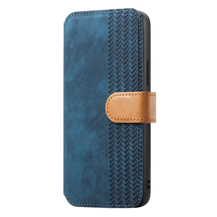 Étui portefeuille en cuir rétro avec support et dragonne pour Samsung Galaxy A25 5G (version mondiale) - Bleu