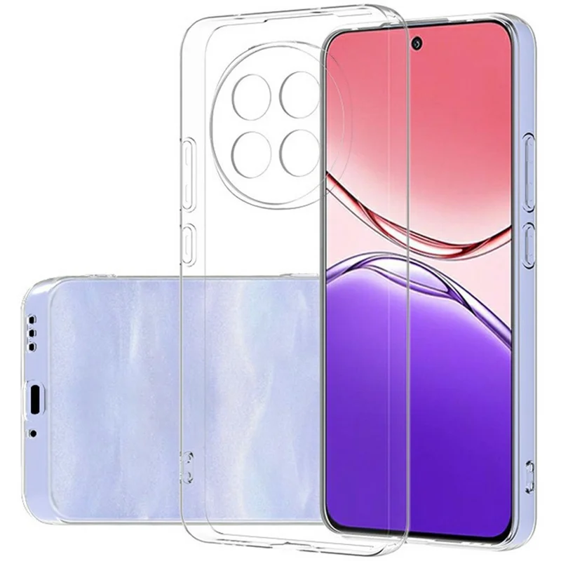 Coque de téléphone transparente ultra fine et flexible en TPU pour Oppo A5 Pro 5G