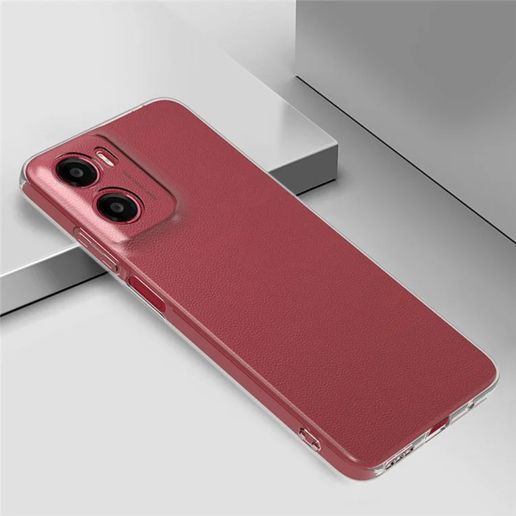 Capa de telefone transparente ultra fina e flexível de TPU para Motorola Moto G05 4G / E15 4G