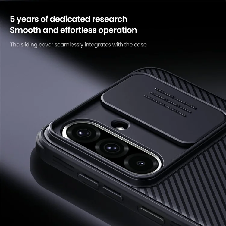 НИЛКИН Камшилд Про для Samsung Galaxy A36 5G Чехол, совместимый с MagSafe, ТПУ + ПК Чехол для телефона со слайдером камеры - Черный