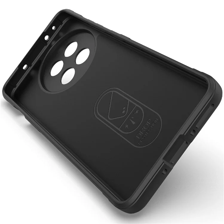 Coque de téléphone pour OnePlus 13R 5G / Ace 5 5G / Ace 5 Pro 5G, anti-chute, en TPU souple, coque arrière robuste - Noir
