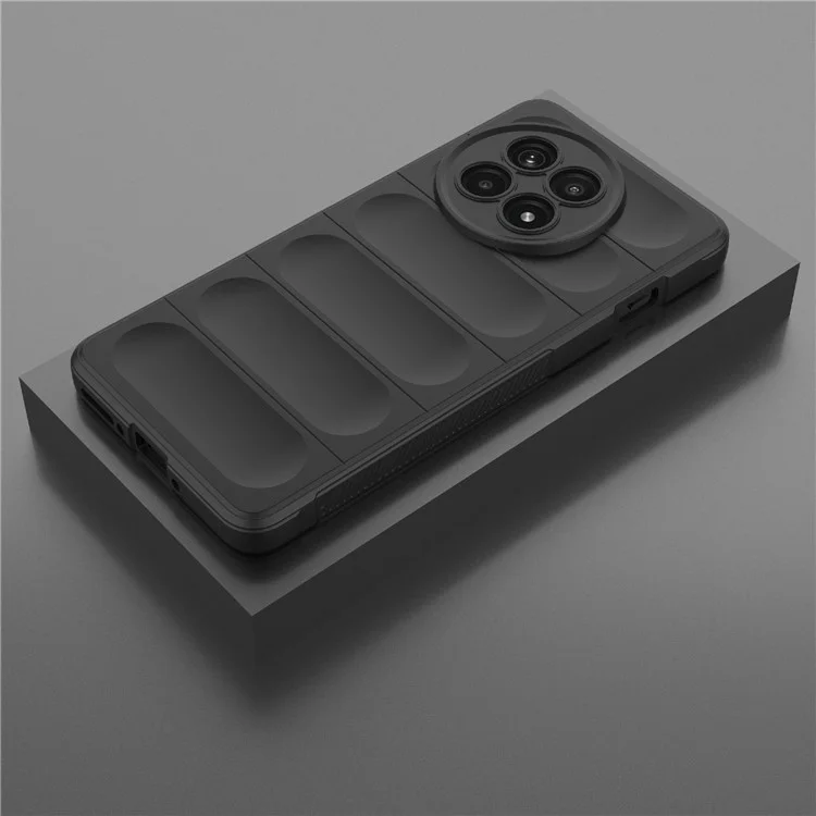 Coque de téléphone pour OnePlus 13R 5G / Ace 5 5G / Ace 5 Pro 5G, anti-chute, en TPU souple, coque arrière robuste - Noir