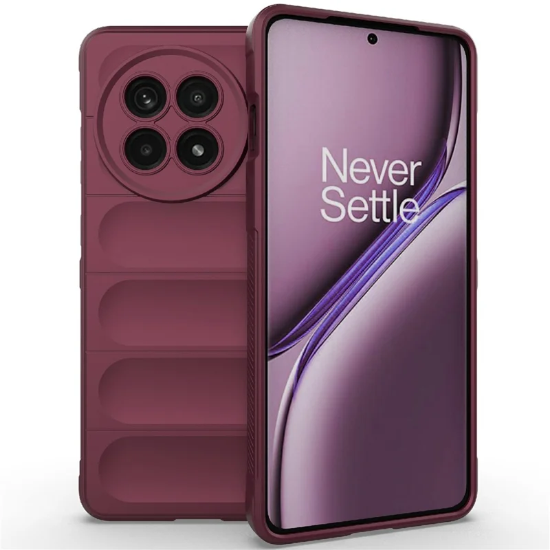 Phone Case For OnePlus 13R 5G  /  Ace 5 5G  /  Ace 5 Pro 5G Anti-Drop Soft TPU Rugged Back Cover - Wine Red
