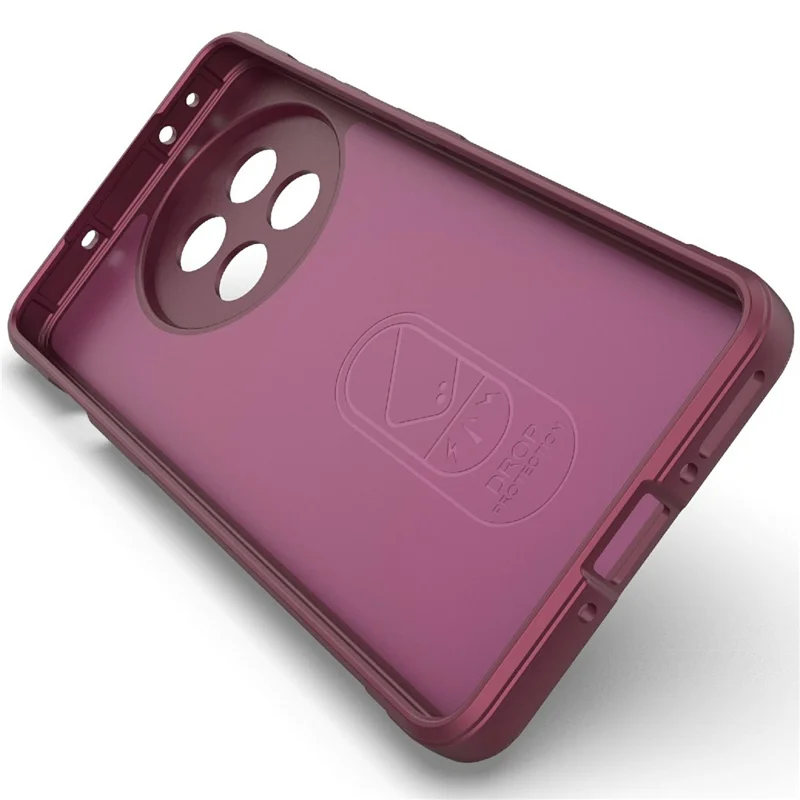 Phone Case For OnePlus 13R 5G  /  Ace 5 5G  /  Ace 5 Pro 5G Anti-Drop Soft TPU Rugged Back Cover - Wine Red
