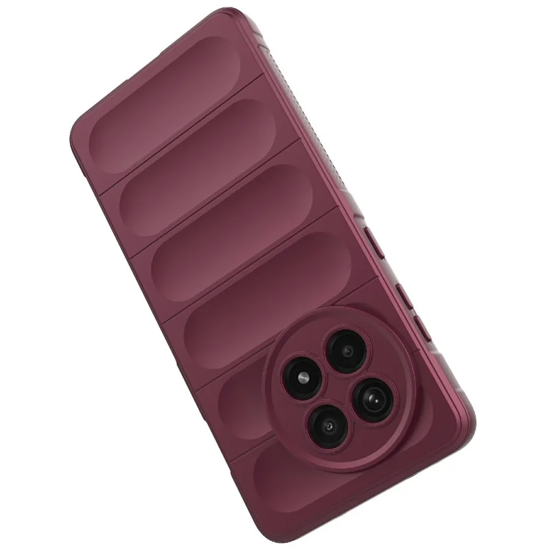 Phone Case For OnePlus 13R 5G  /  Ace 5 5G  /  Ace 5 Pro 5G Anti-Drop Soft TPU Rugged Back Cover - Wine Red