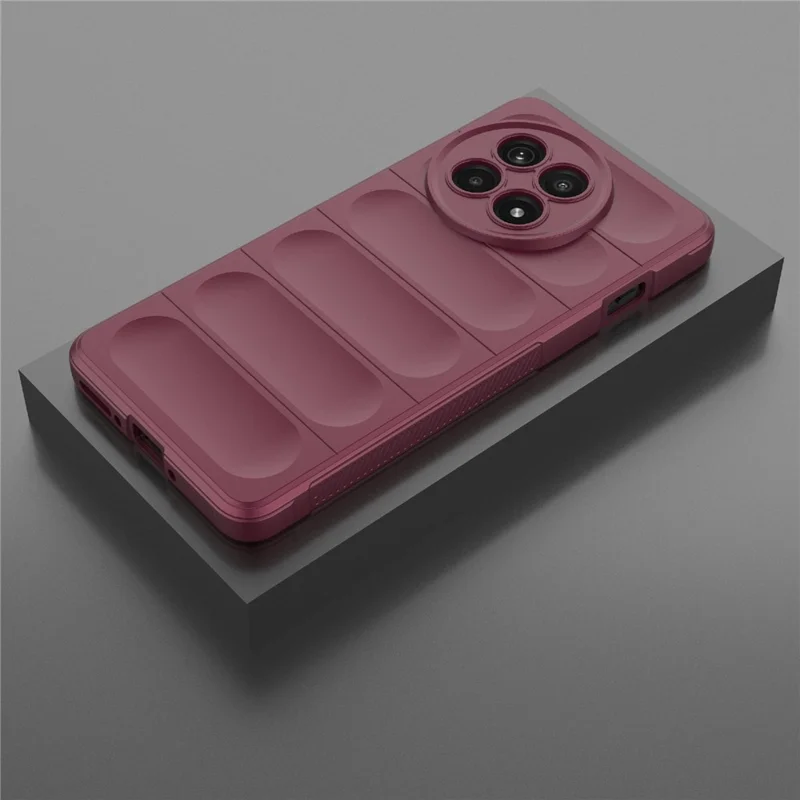Phone Case For OnePlus 13R 5G  /  Ace 5 5G  /  Ace 5 Pro 5G Anti-Drop Soft TPU Rugged Back Cover - Wine Red