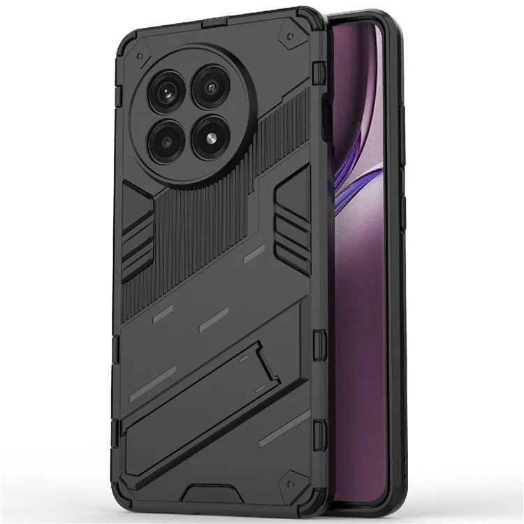 Coque de téléphone pour OnePlus 13R 5G / Ace 5 5G / Ace 5 Pro 5G PC + Housse antichoc TPU avec support - Noir