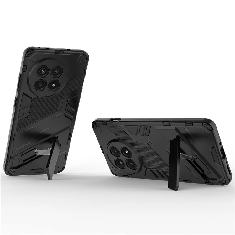 Coque de téléphone pour OnePlus 13R 5G / Ace 5 5G / Ace 5 Pro 5G PC + Housse antichoc TPU avec support - Noir