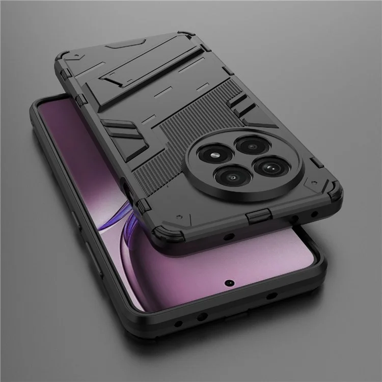 Coque de téléphone pour OnePlus 13R 5G / Ace 5 5G / Ace 5 Pro 5G PC + Housse antichoc TPU avec support - Noir