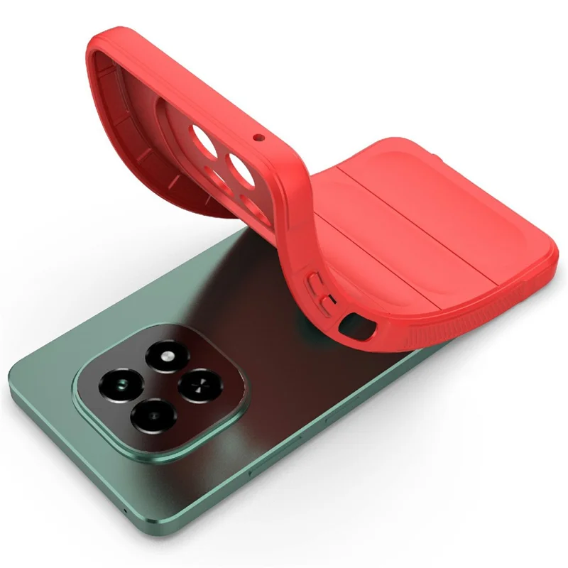 For Realme V60 5G / V60s 5G Case Anti-Drop Soft TPU Rugged Phone Back Cover - Red