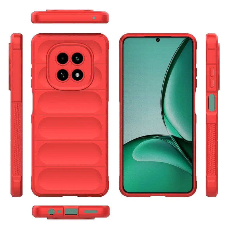 For Realme V60 5G / V60s 5G Case Anti-Drop Soft TPU Rugged Phone Back Cover - Red
