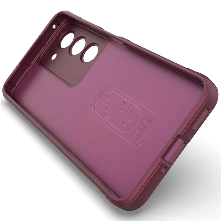 Funda para Realme V60 Pro / 14x 5G Anticaída Suave TPU Resistente Cubierta Trasera del Teléfono - Rojo Vino