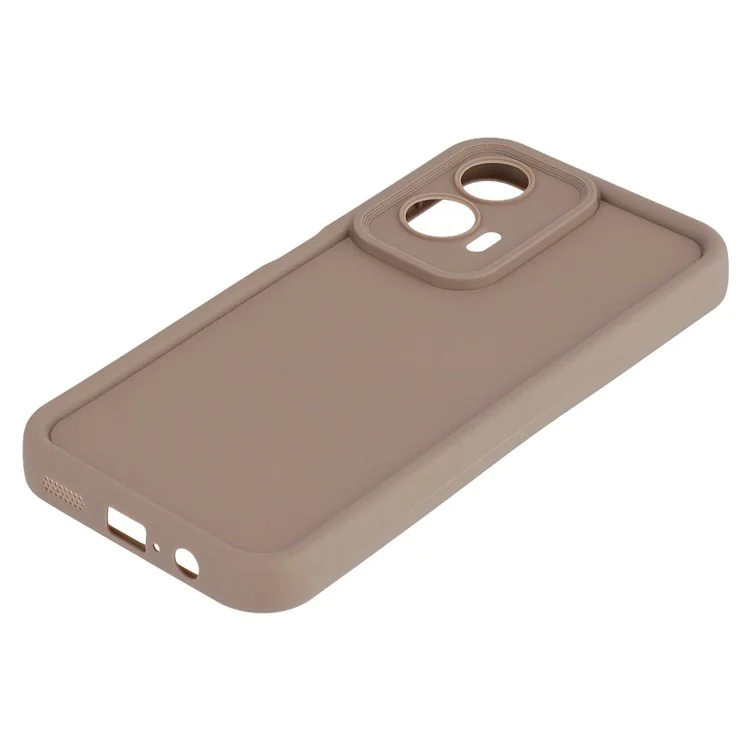 Für Motorola Moto G35 5G Hülle Gerilltes Design TPU Anti-Rutsch Handyhülle - Braun