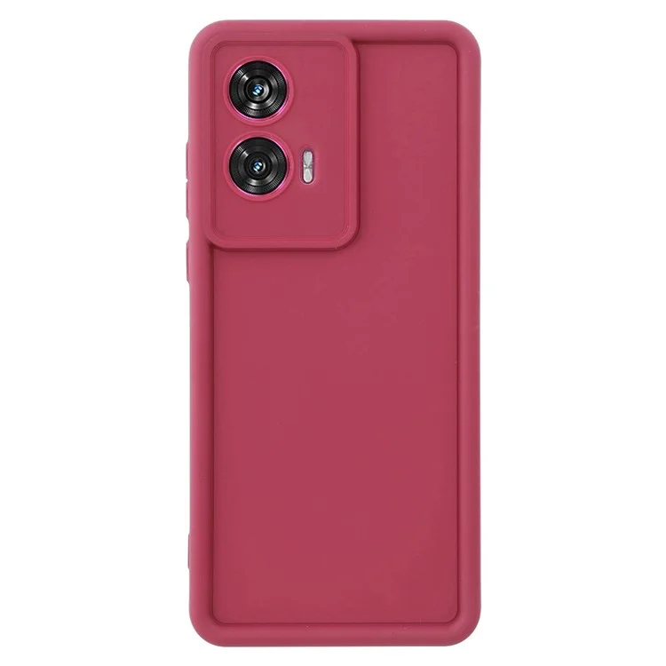 Für Motorola Edge 50 Fusion 5G Hülle Rillendesign TPU rutschfeste Handyhülle - Rot