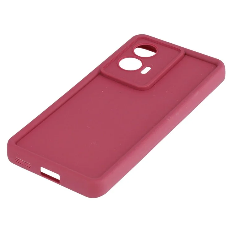 Für Motorola Edge 50 Fusion 5G Hülle Rillendesign TPU rutschfeste Handyhülle - Rot