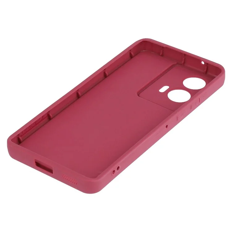 Für Motorola Edge 50 Fusion 5G Hülle Rillendesign TPU rutschfeste Handyhülle - Rot