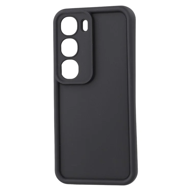 TPU Case for vivo Y300 5G / V40 Lite 5G / V40 SE 5G / Y200 5G Grooved Design Anti-Slip Phone Cover - Black