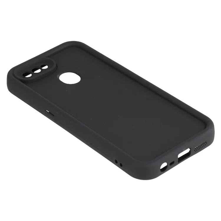 Cover antiscivolo in TPU con design scanalato per Oppo F9 (F9 Pro) / A7 - Nero