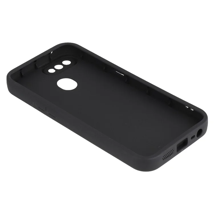 Cover antiscivolo in TPU con design scanalato per Oppo F9 (F9 Pro) / A7 - Nero