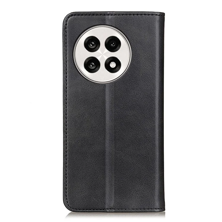 Étui en cuir fendu pour OnePlus 13R 5G / Ace 5 5G / Ace 5 Pro 5G - Étui portefeuille à rabat - Noir