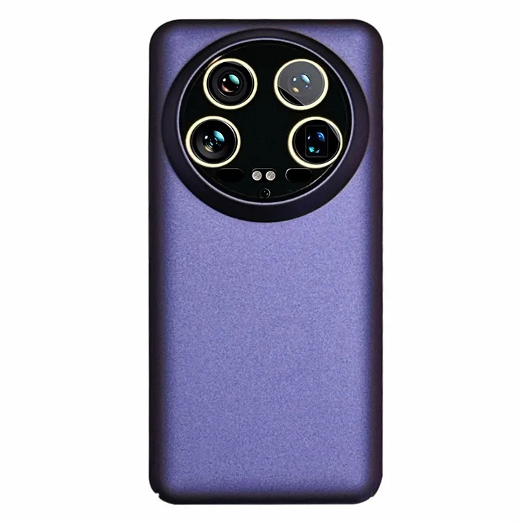Capa de telefone mate para Xiaomi 14 Ultra, capa de PC emborrachada com protetor de lente - Roxo